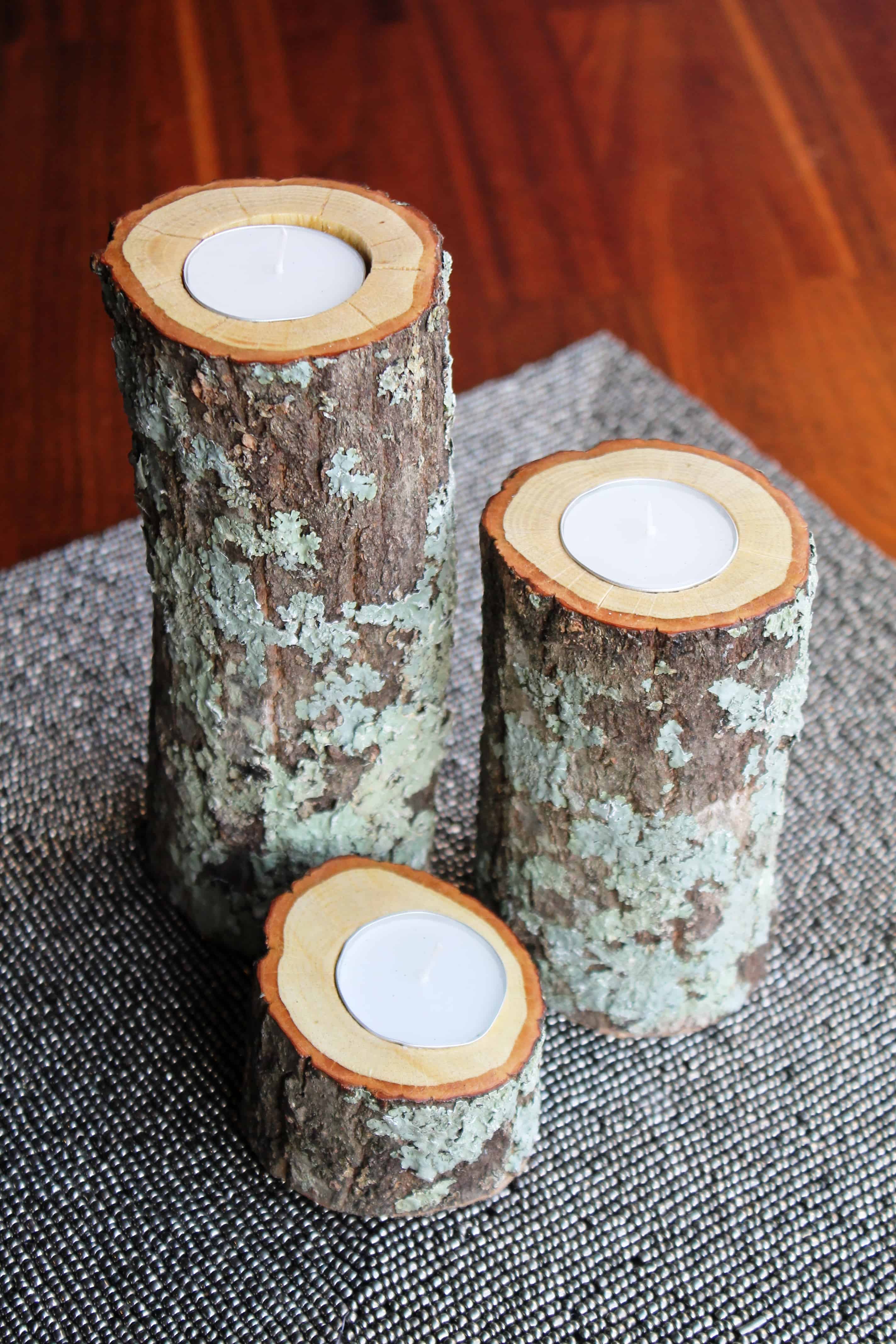 Diy Wood Candle Holders