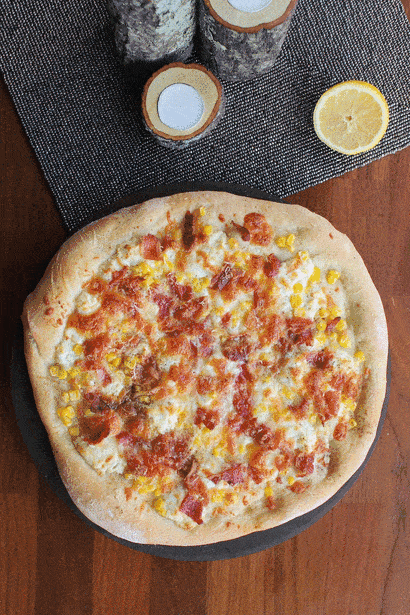 Corn on the Hog Pizza gif