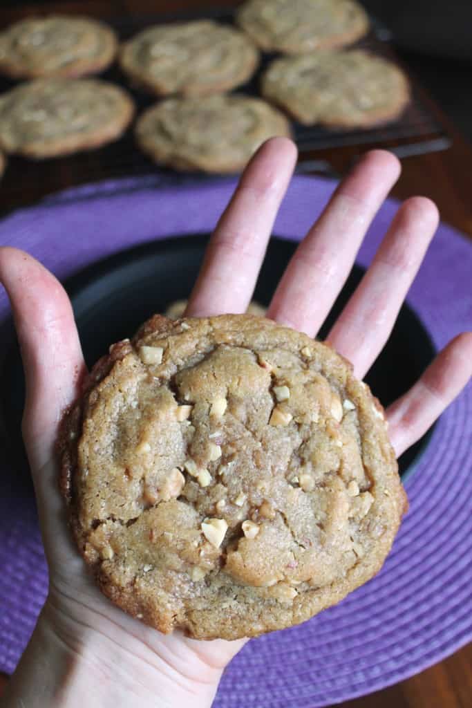 Giant Peanut Butter Toffee Cookies 3