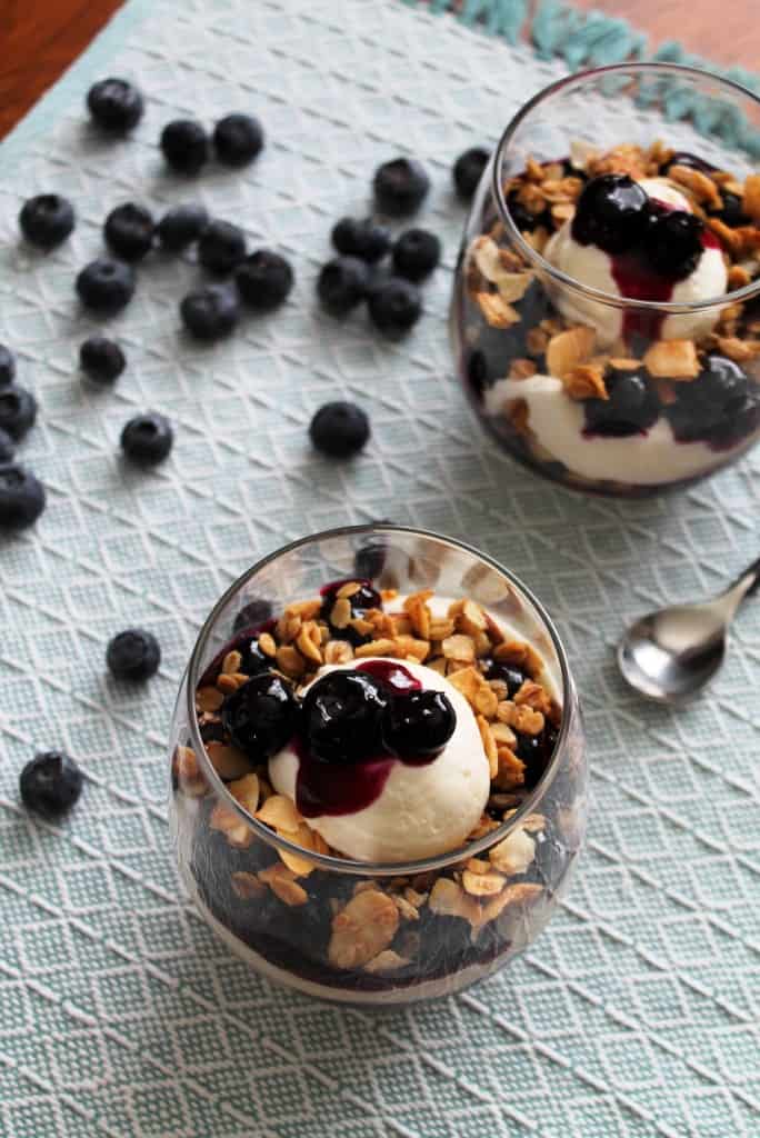 Blueberry-Lime Cheesecake Granola Parfaits 2