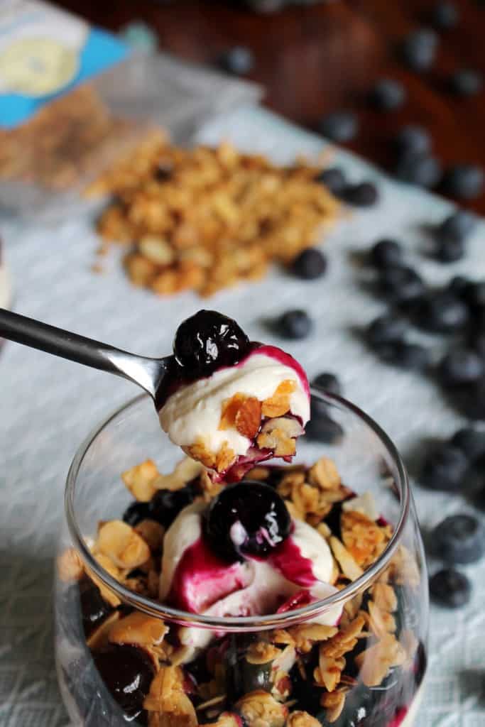 Blueberry-Lime Cheesecake Granola Parfaits 4