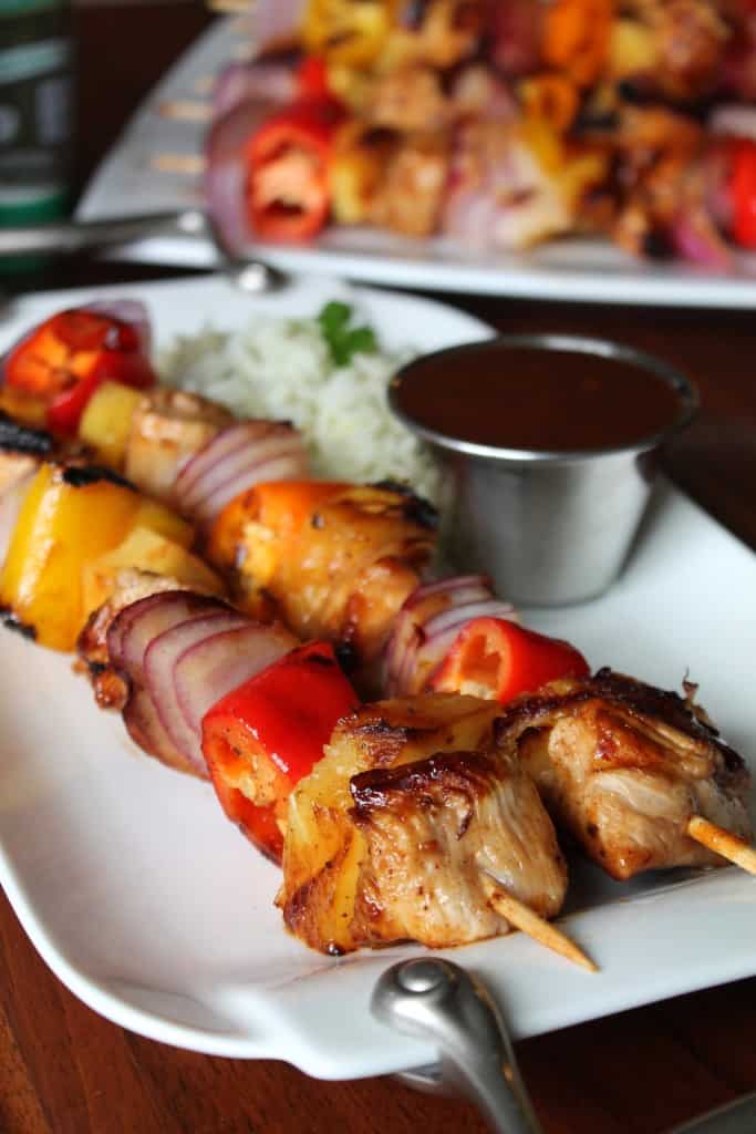 Chipotle-Pineapple Chicken Kabobs with Smokey Date Sauce & Cilantro-Lime Rice 3