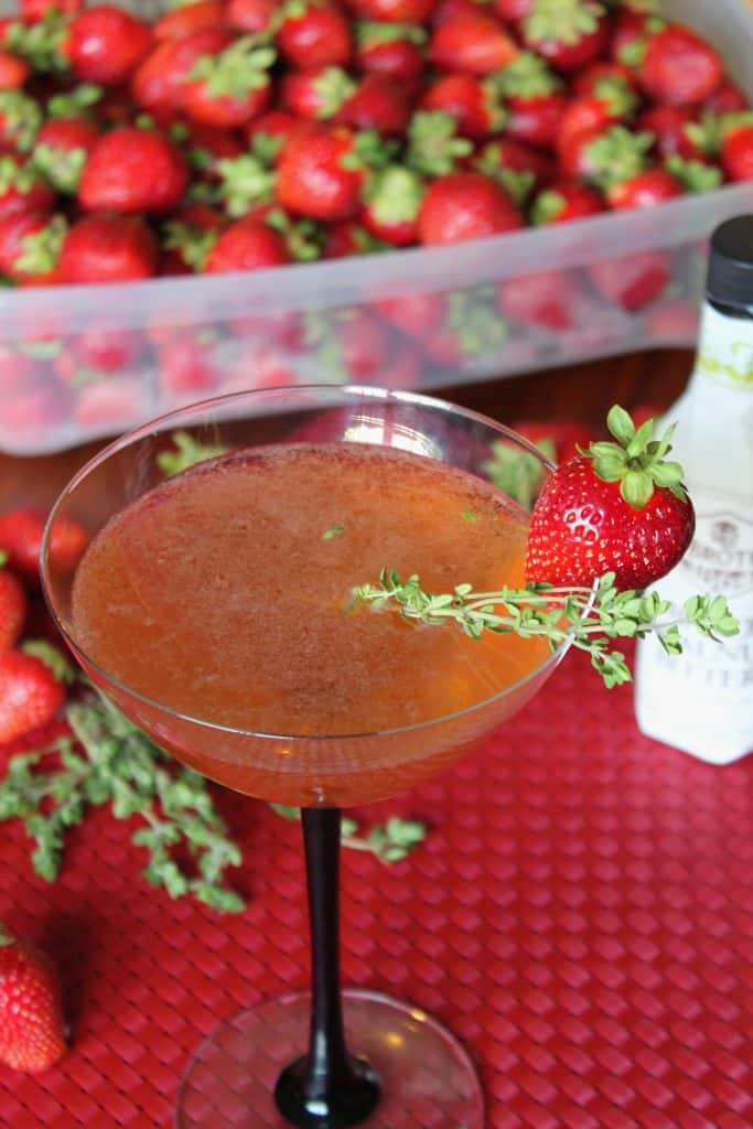 Ohio Trail Mixer Cocktail - nutty strawberry bourbon