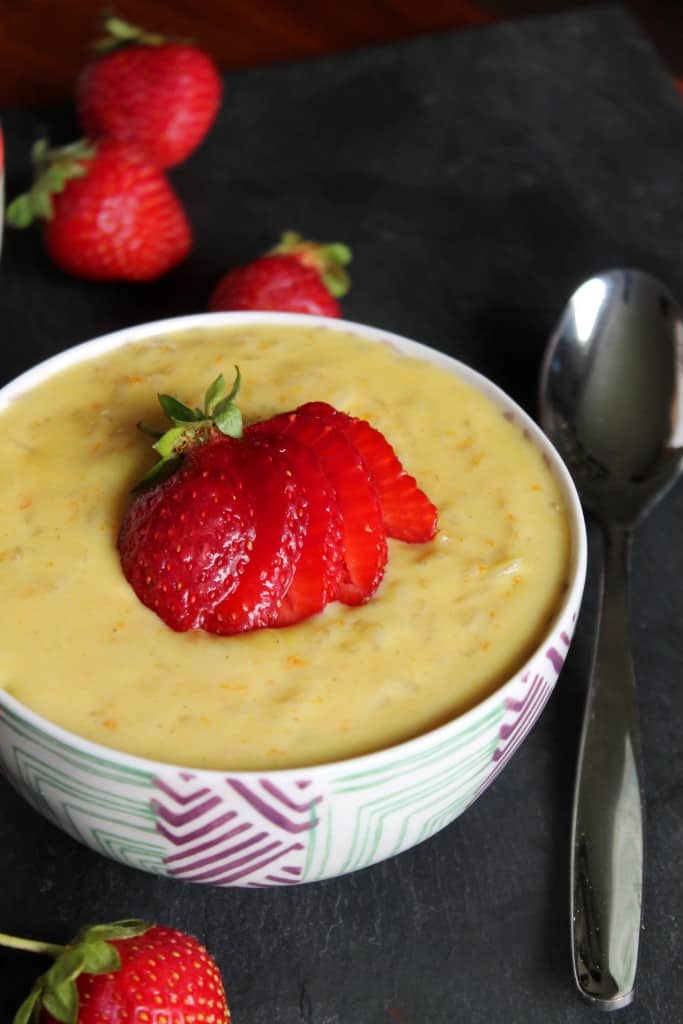 Sweet Orange Risotto with Strawberries 3