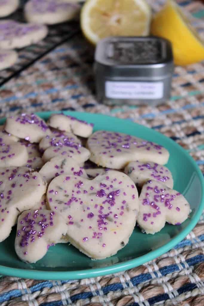 Lavender Lemon Shortbread Cookies 1