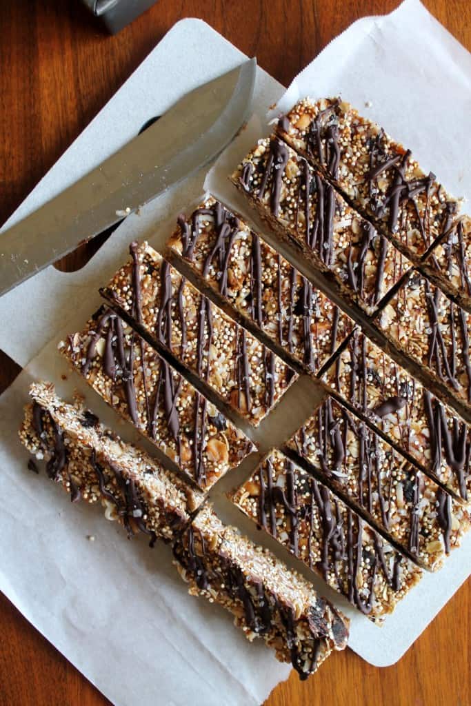 No-Bake Coconut Almond Quinoa Granola Bars 2