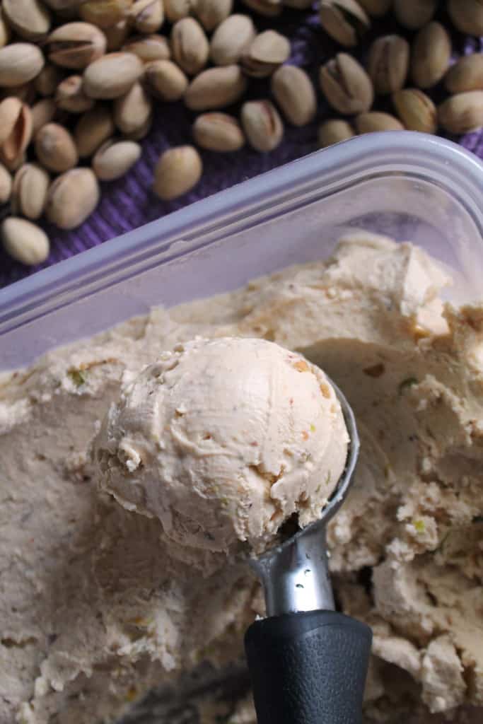 No-Churn Toasted Coconut Pistachio Ice Cream 2
