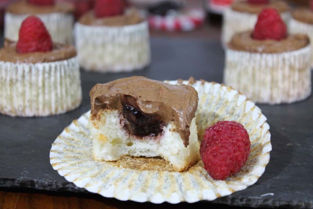 Raspberry-Chocolate Angel Food Cupcakes 3