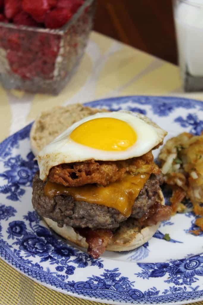 Corn Fritter Breakfast Burgers 1