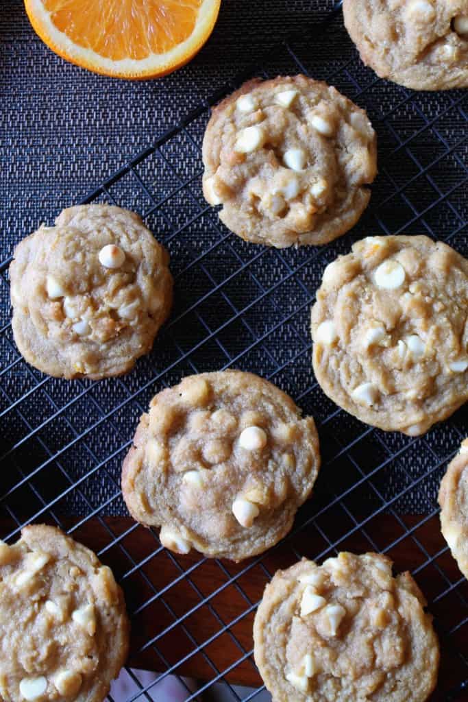 White Chocolate Chip Orange Creamsicle Cookies 2