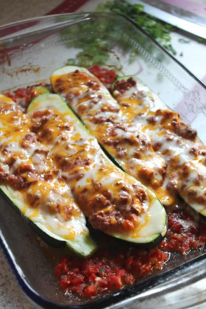 Mexican Manwich Stuffed Zucchini Boats 4