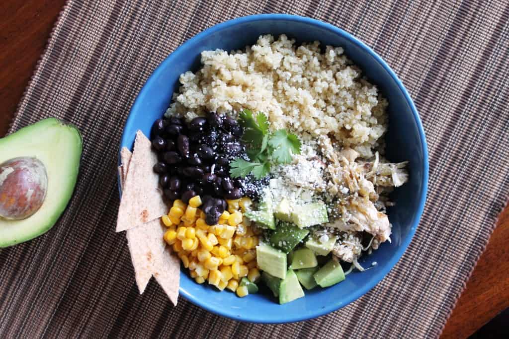 Slow Cooker Salsa Verde Burrito Bowls 1