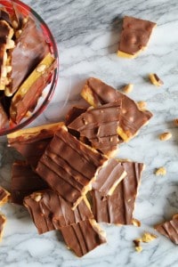 Chocolate Covered Peanut Brittle