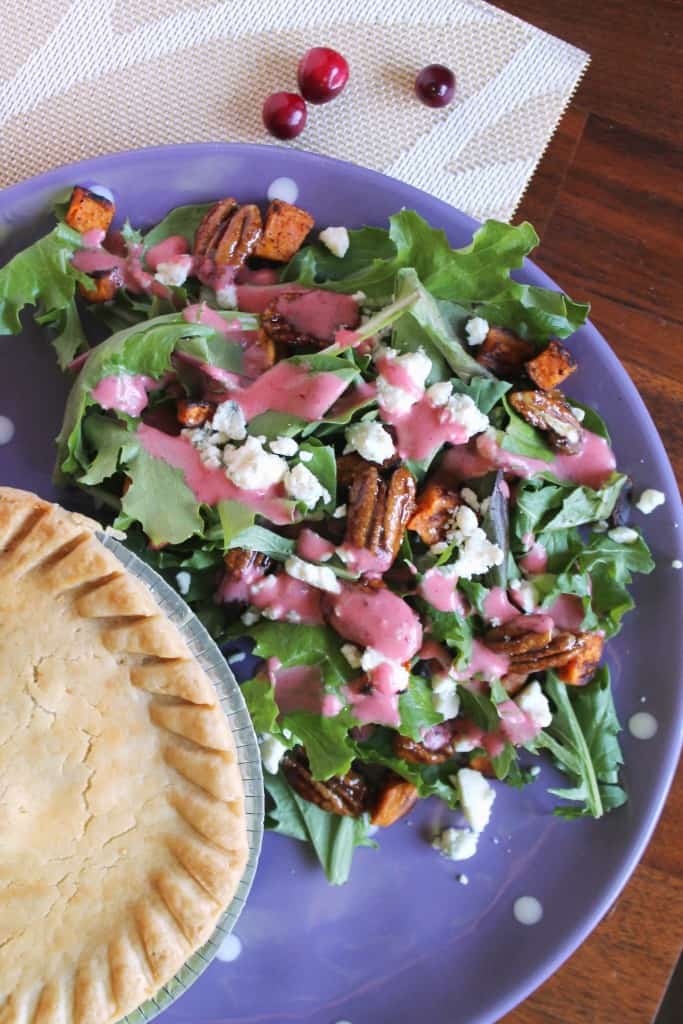 Fall Harvest Salad with Cranberry Vinaigrette 3