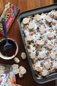 S’mores Dessert Lasagna with Pumpkin.
