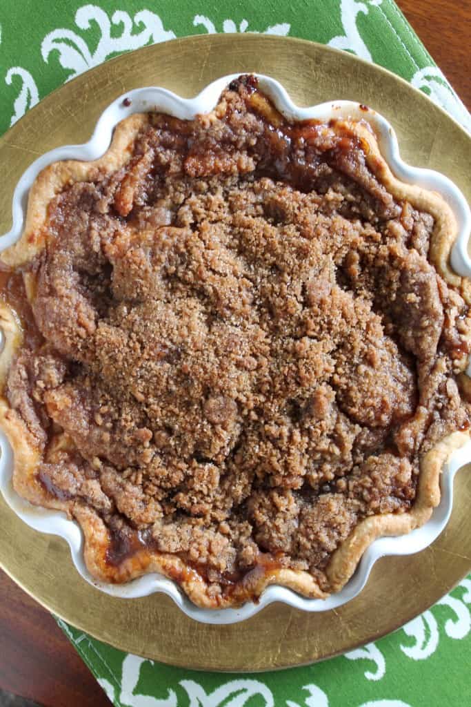 Salted Caramel Apple Pie with Crumble Topping 1