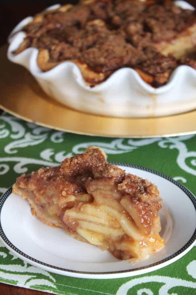 Salted Caramel Apple Pie with Crumble Topping 4