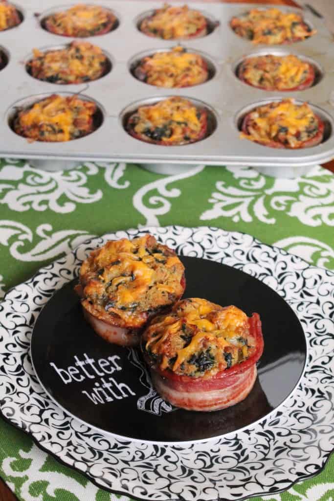 Bacon Wrapped Breakfast Casserole Muffins 2