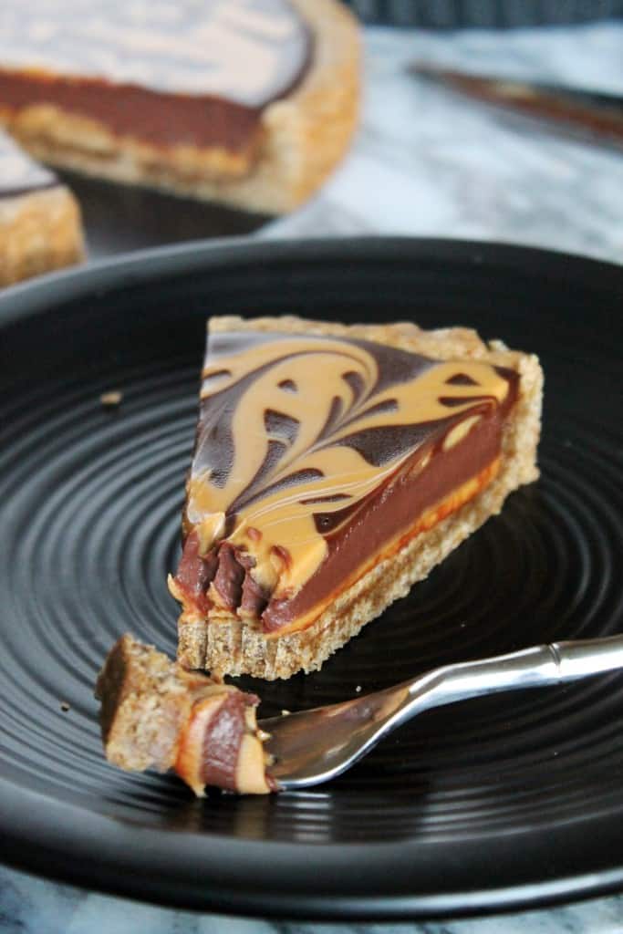 Chocolate Peanut Butter Gingerbread Tart 3