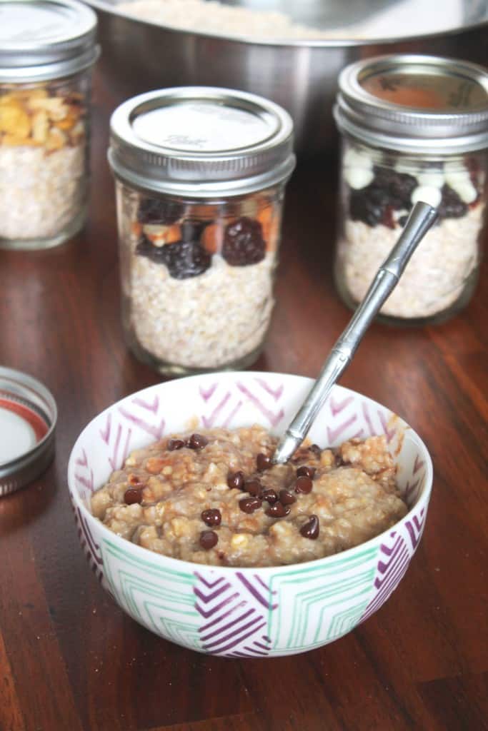 Homemade Instant Oatmeal in a bowl.