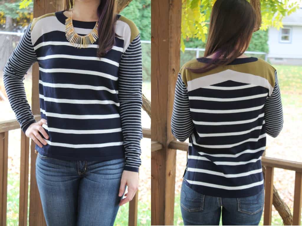 November 2015 Stitch Fix - THML Tavia Pullover Sweater