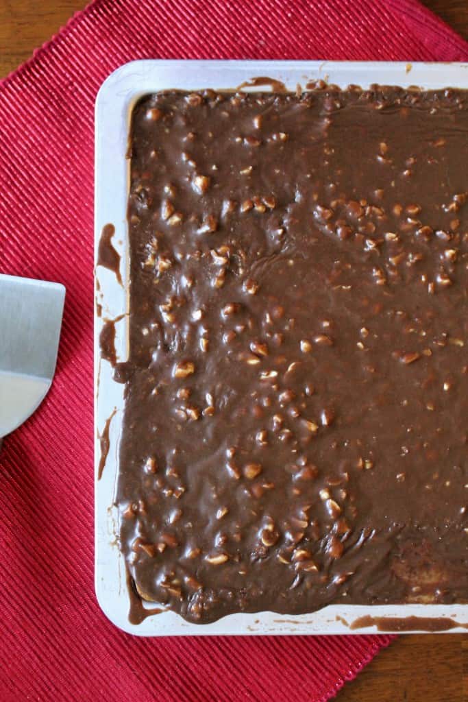 Peanut Butter Sheet Cake with Chocolate Icing 1