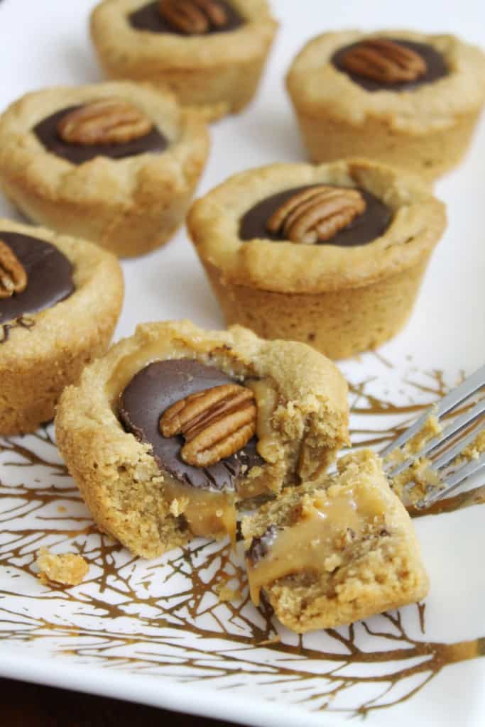 Peanut Butter Turtle Cookie Cups 2