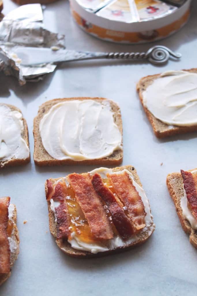 Bacon Fig & Asiago Grilled Cheese Sandwich Minis 3