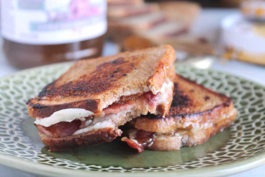 Bacon Fig & Asiago Grilled Cheese Sandwich Minis 5