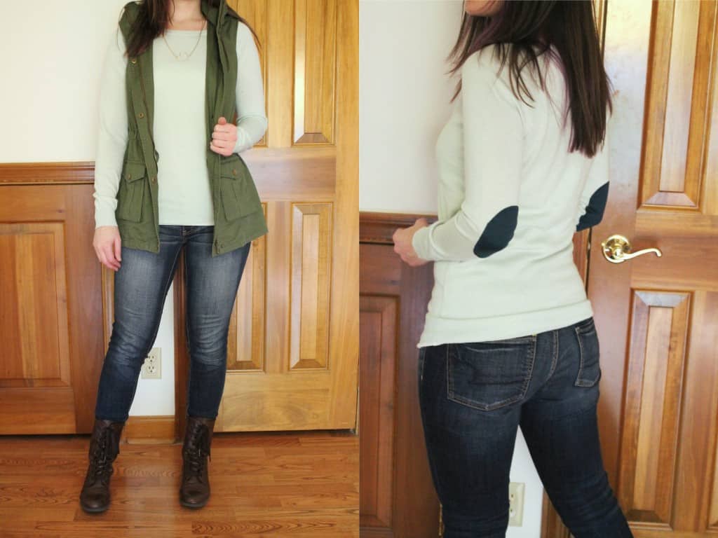 January 2016 Stitch Fix - Market & Spruce Elbow Patch Sweater