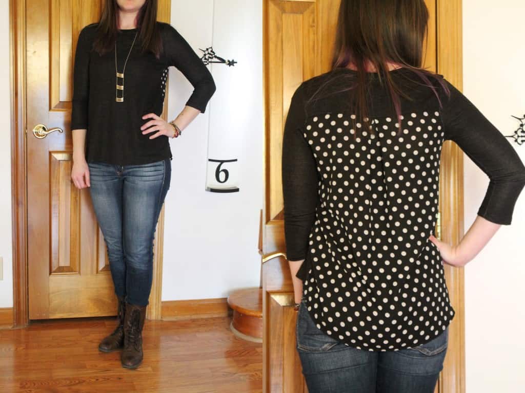 January 2016 Stitch Fix - Papermoon Knit Top