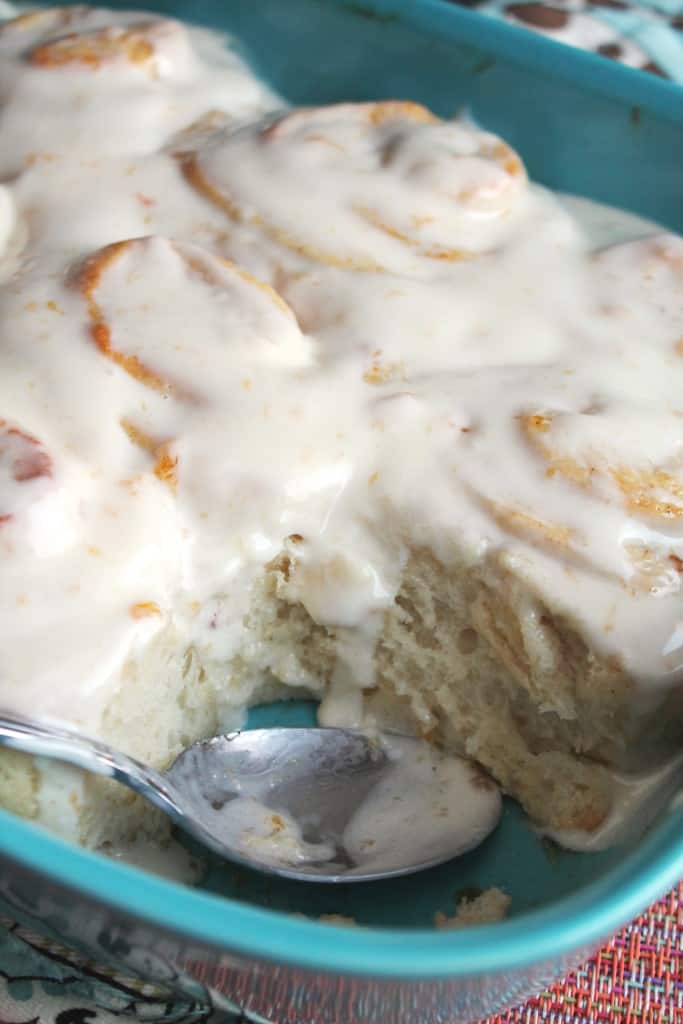 Peach Cinnamon Rolls 4