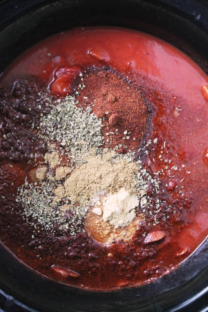 Slow Cooker Spicy Smoked Sausage Chili 2