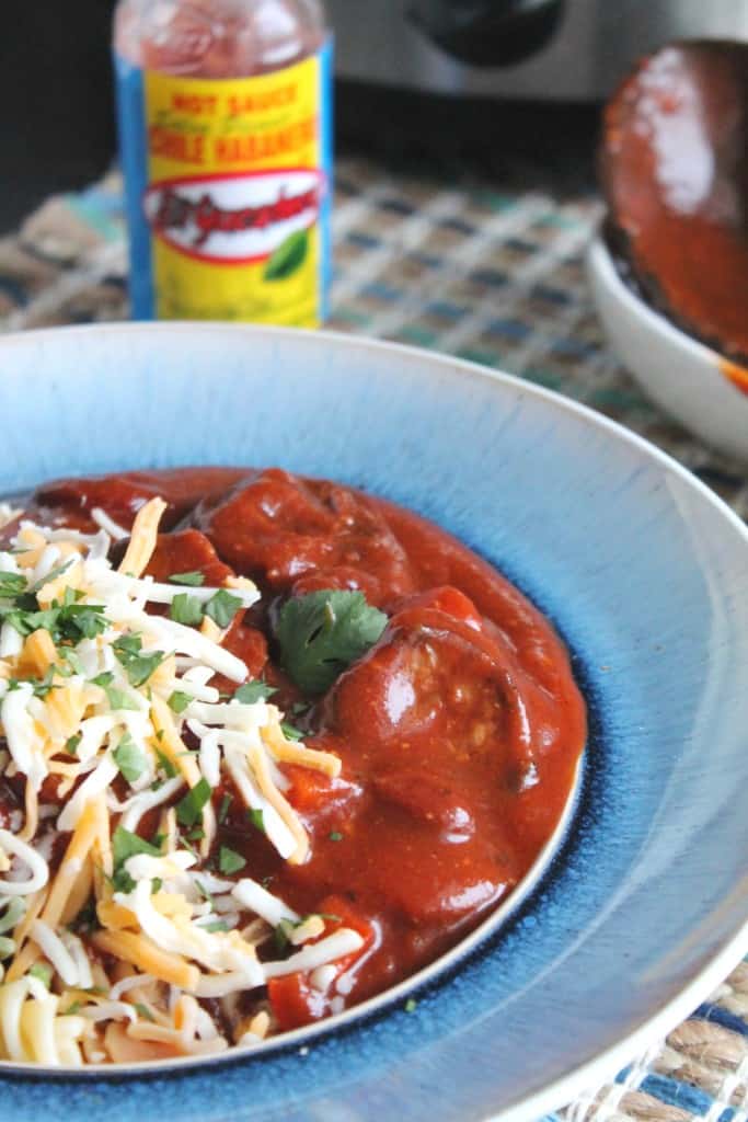 Slow Cooker Spicy Smoked Sausage Chili 4