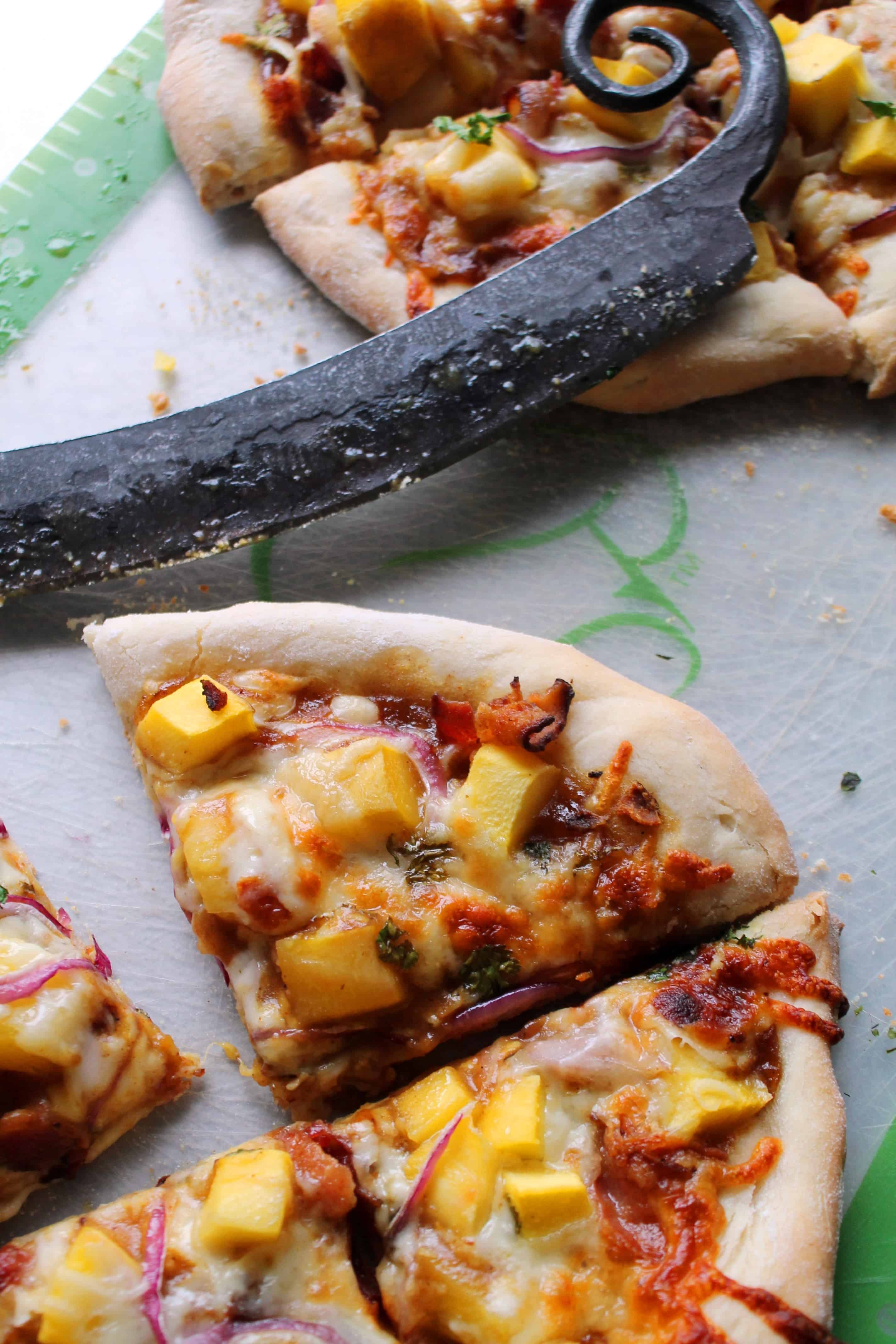 BBQ Bacon Mango Pizza