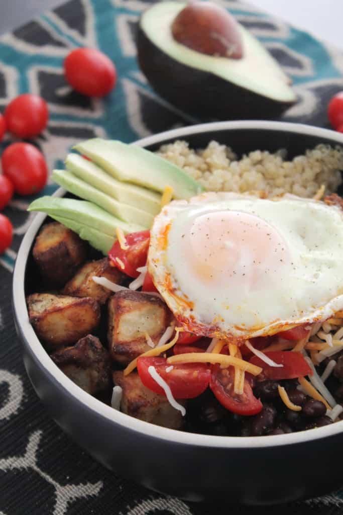 Breakfast Quinoa Burrito Bowls 1