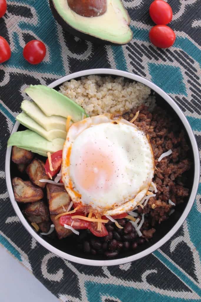 Breakfast Quinoa Burrito Bowls 2