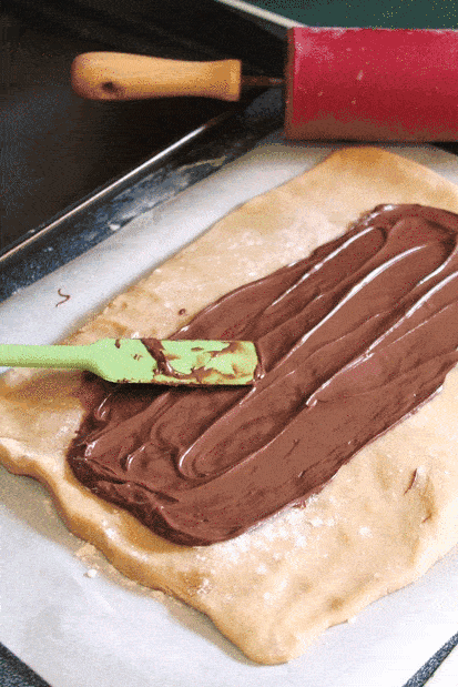 Nutella Stuffed Biscotti GIF