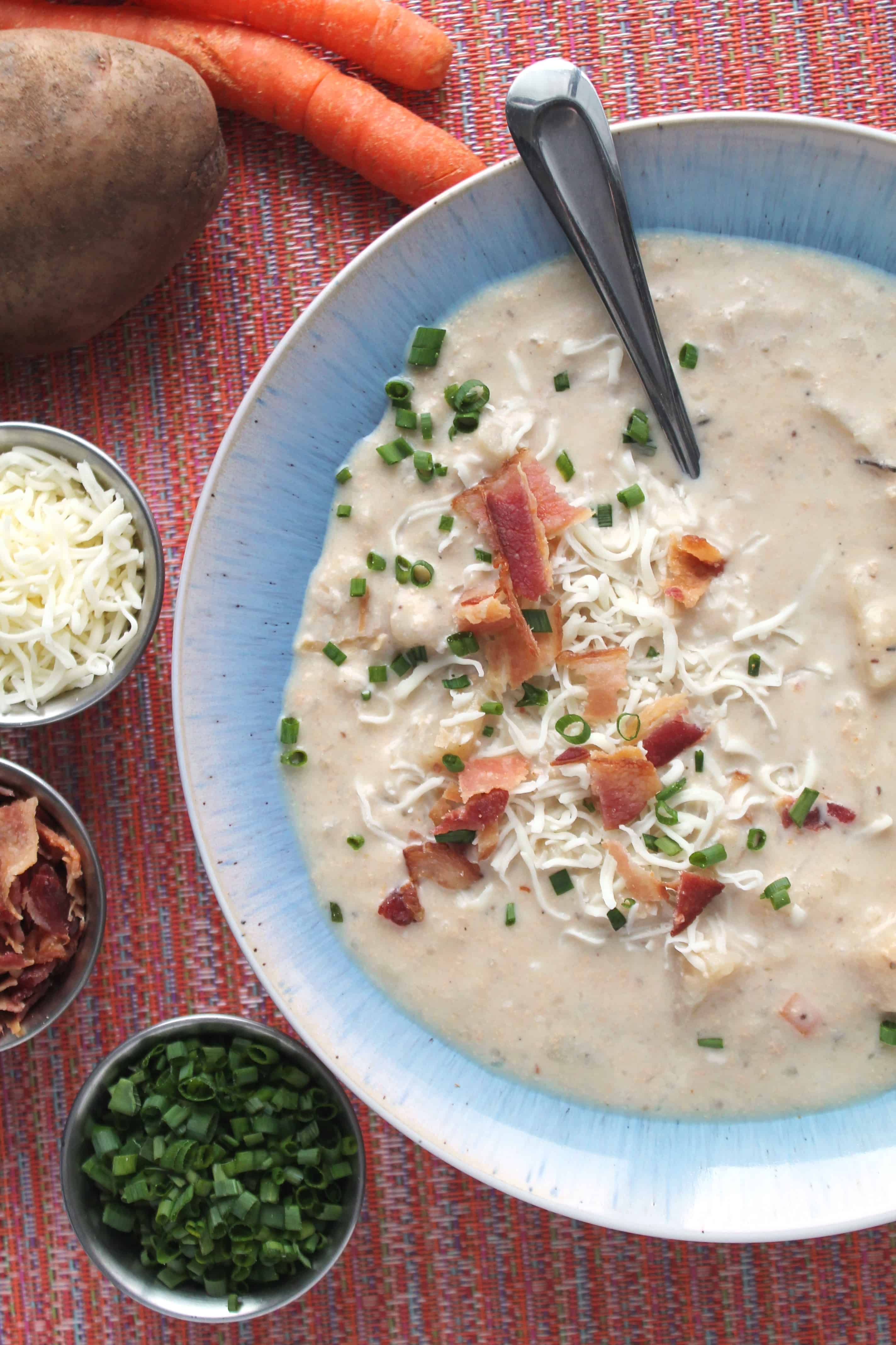 Slow Cooker Potato Soup - Taste of the Frontier
