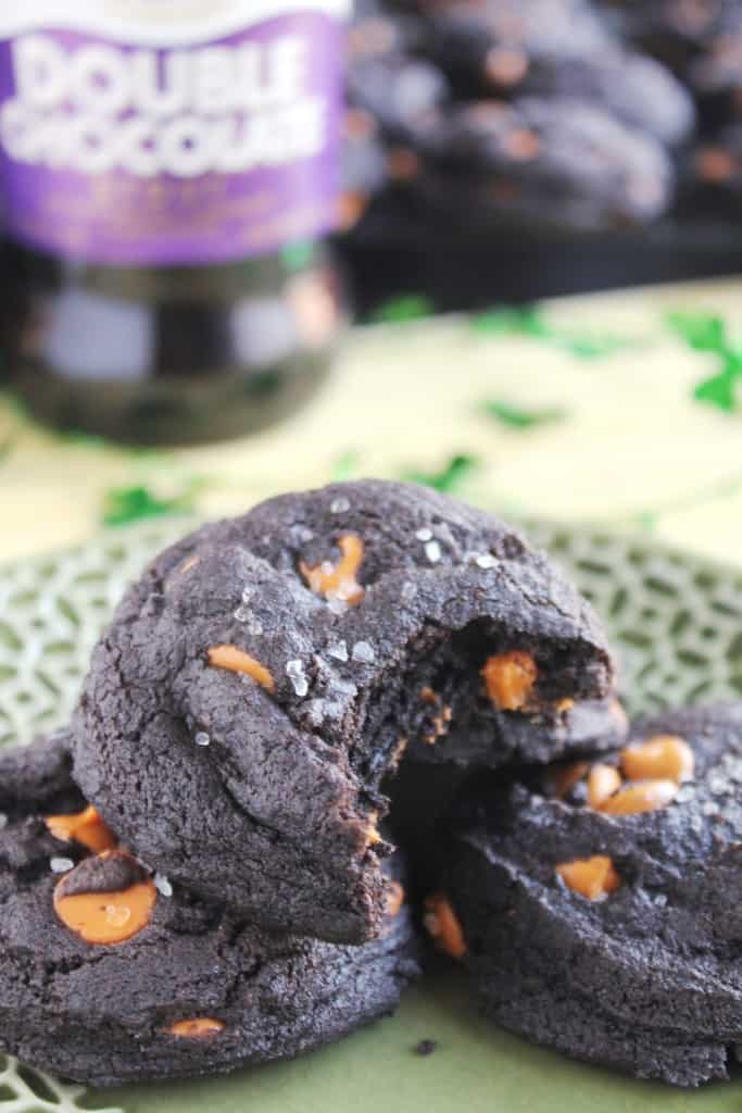 Salted Caramel Double Chocolate Stout Cookies 3