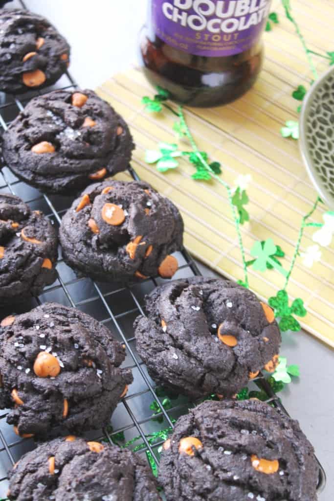 Salted Caramel Double Chocolate Stout Cookies 4