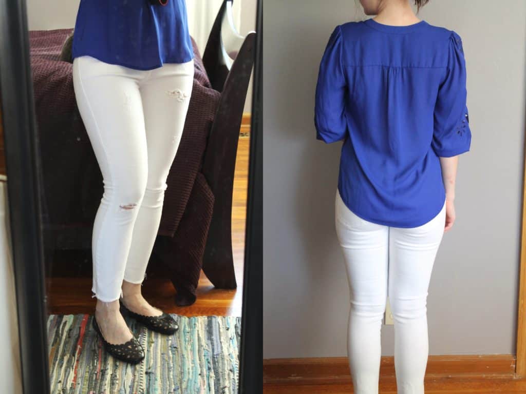 April 2016 Stitch Fix A GOLD E Juno Distressed Skinny Jean