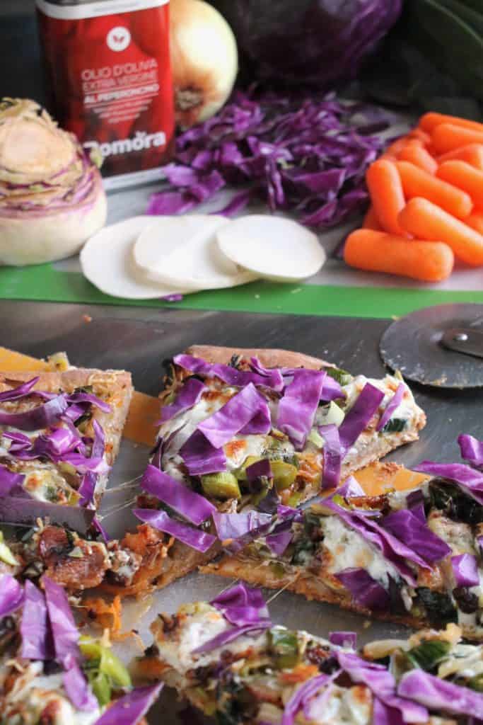 Bacon and Vegetable Pizza 4