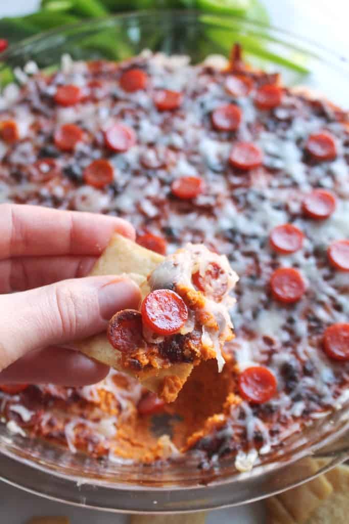 Baked Pizza Hummus 3