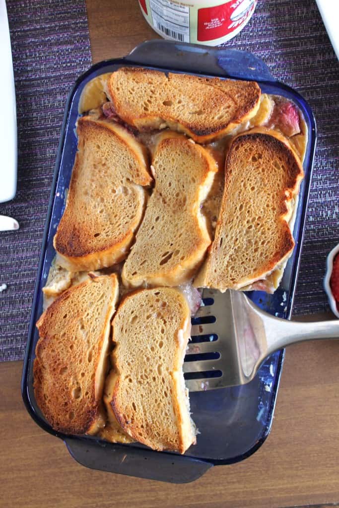 Baked Strawberries and Cream French Toast 2