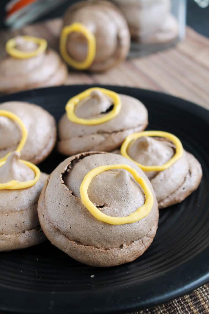 Holy Crap April Fools Chocolate Meringues