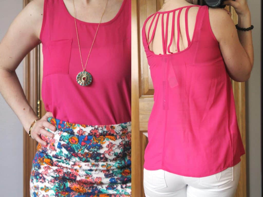 PAPERMOON Carlottia Cut Out Back Top