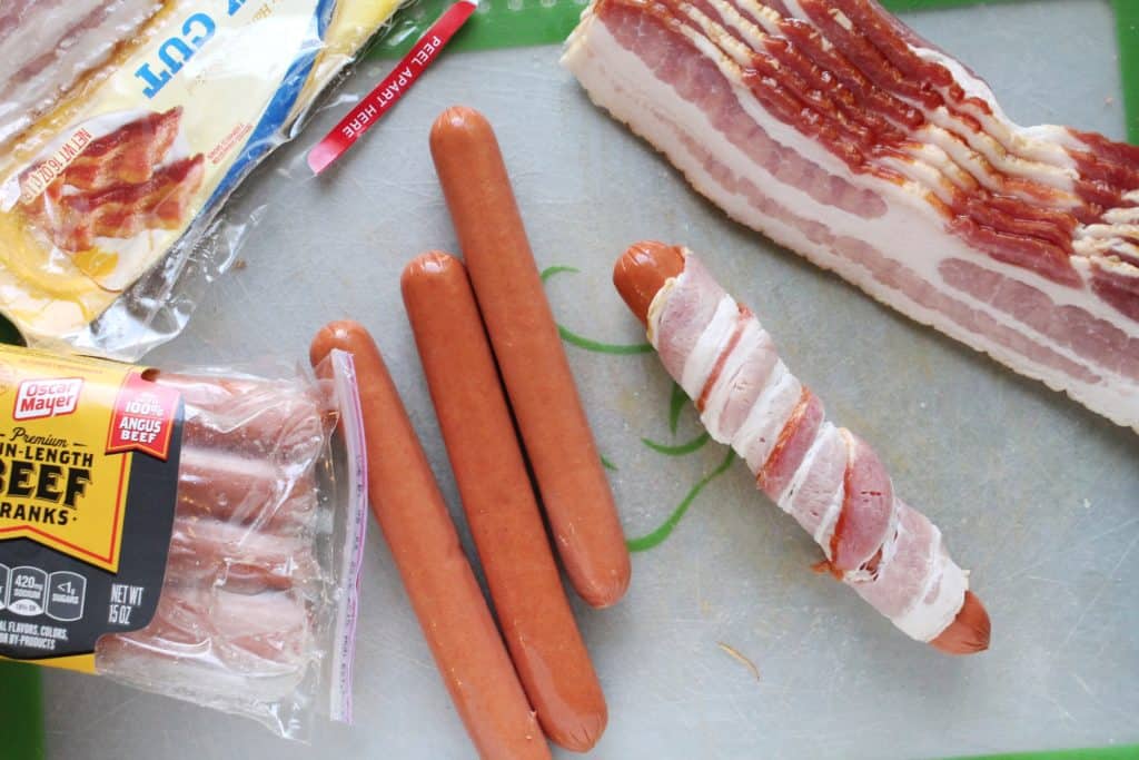 BBQ Bacon-Wrapped Hot Dogs 2