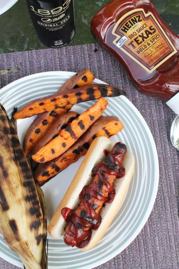 BBQ Bacon-Wrapped Hot Dogs 4
