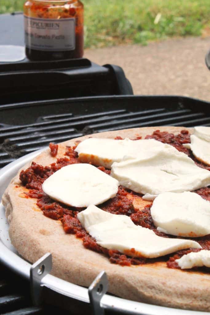 Grilled Tomato Pesto Pizza 2